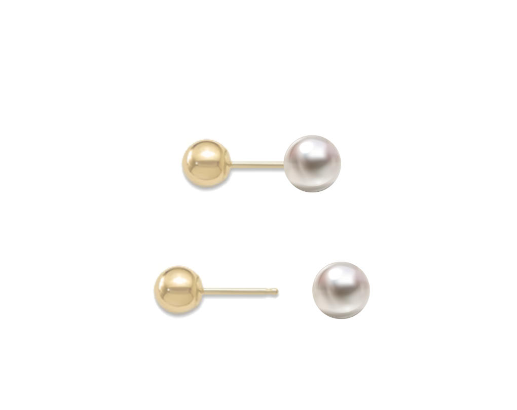 Reversible Pearl Studs