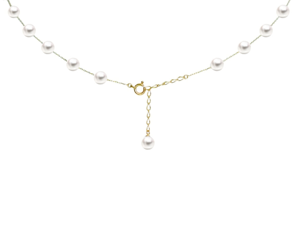 Akoya Pearl Petit Station Necklace